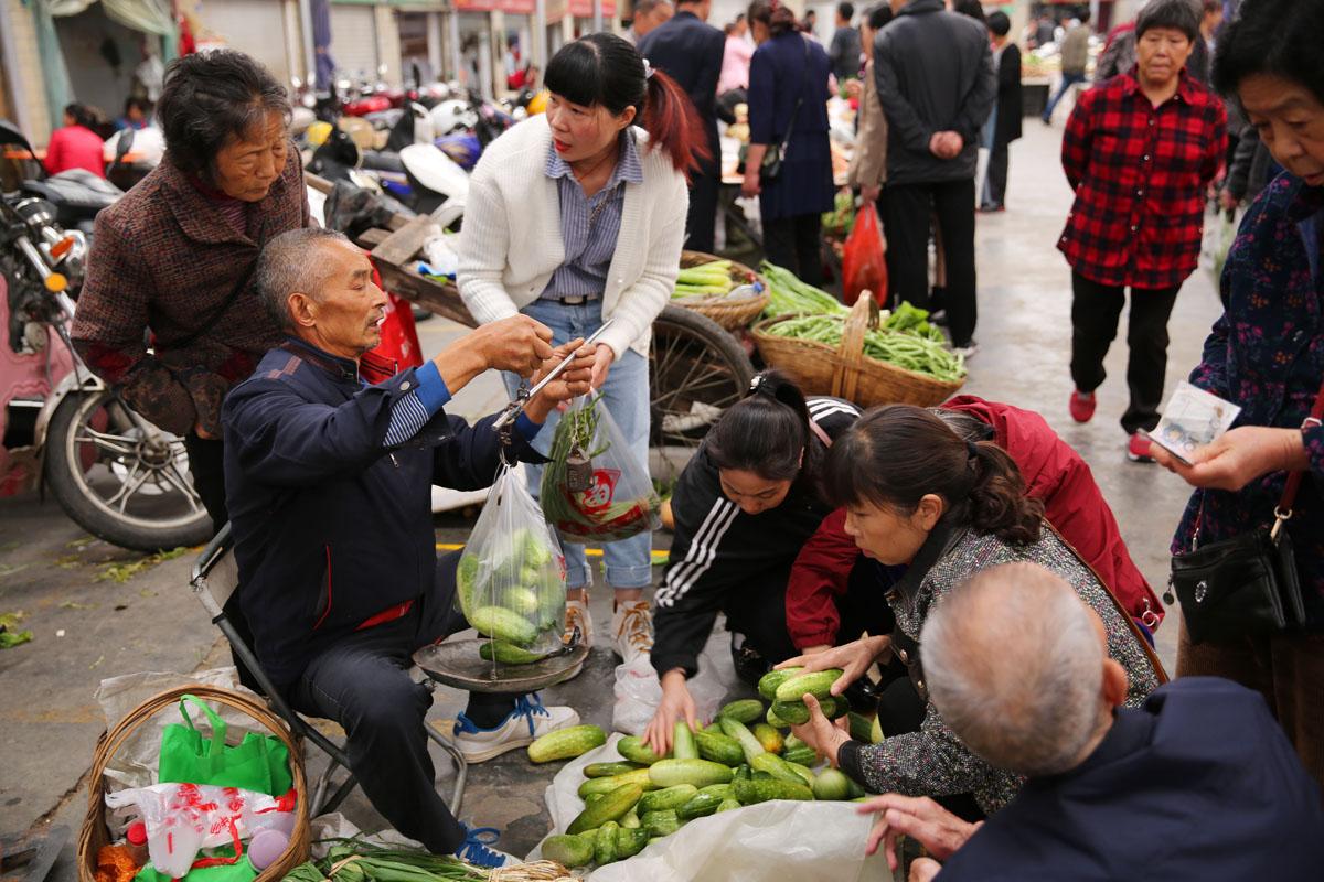90岁农村老人卖蔬菜视频的相关图片